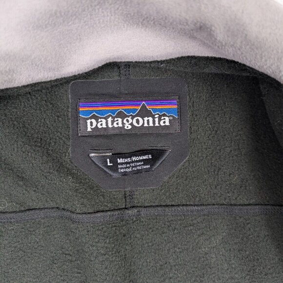 Patagonia Jacket Mens Large Black Guide Soft Shell Zip Up Embroidered - Picture 11 of 16